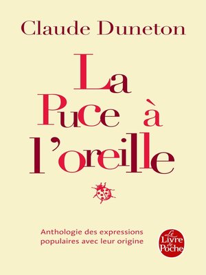 cover image of La Puce à l'oreille